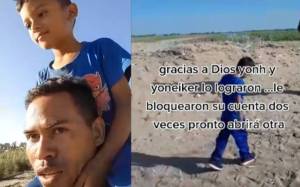 “Ya mi hijo no va a sufrir”, migrante venezolano reacciona al cruzar la frontera de EEUU ilegalmente (VIDEO)