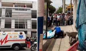 Barbero venezolano saltó desde un cuarto piso en Perú: Sobrevivió, pero su vida pende de un hilo