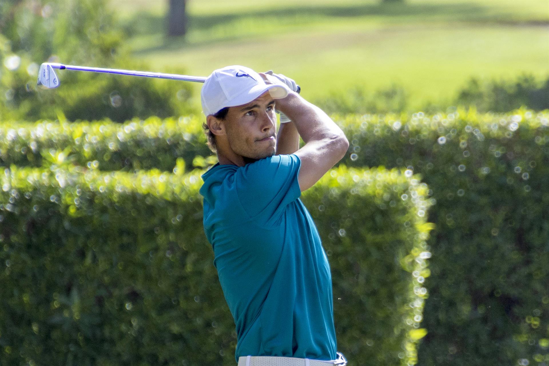 Rafa Nadal cambia el tenis por el golf y queda quinto en el campeonato absoluto de Baleares