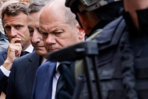 Macron, Scholz y Draghi analizarán en Kiev la situación del ejército ucraniano