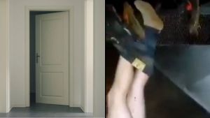 Adolescente ebrio entró a robar a una casa y al intentar escapar terminó en incómoda y peligrosa situación (VIDEO)