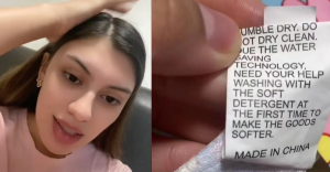 VIRAL: Encontró un perturbador mensaje de “ayuda” en etiquetas de ropa que pidió por internet (VIDEO)