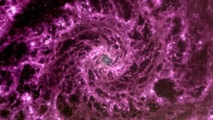 “Verdaderamente espectacular”: el telescopio James Webb captura una asombrosa imagen de una galaxia espiral púrpura