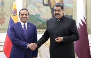Maduro se reunió con el canciller de Qatar para tratar “temas estratégicos”