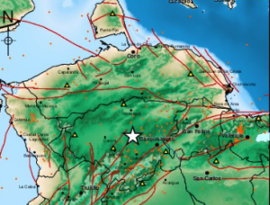 Sismo de magnitud 3.3 se sintió al norte de Quíbor