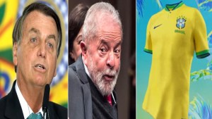 Jair Bolsonaro y Lula da Silva fueron vetados de la camiseta de la selección brasileña de fútbol