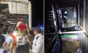 EN VIDEO: El momento cuando descubren a migrantes, incluidos 20 venezolanos, en un camión rumbo a EEUU