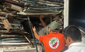 Hallaron a 20 venezolanos hacinados en compartimiento oculto de un camión en México