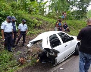 Un conductor falleció al colisionar con una patrulla de PoliMiranda