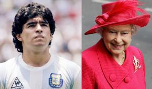 El día en que la reina Isabel II buscó a Maradona, “la mano de Dios”