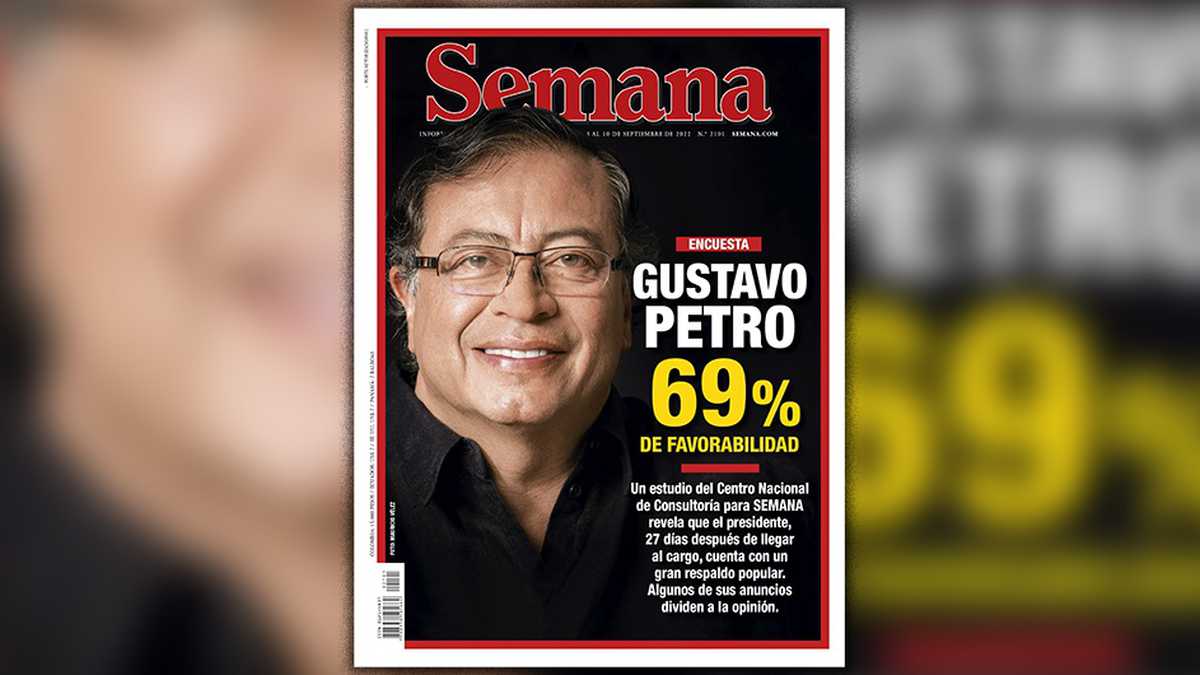 Petro llega al 69% de favorabilidad; Semana revela encuesta del Centro Nacional de Consultoría