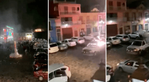 VIDEO: Cohete estalla en una patrulla y deja a un policía herido en México