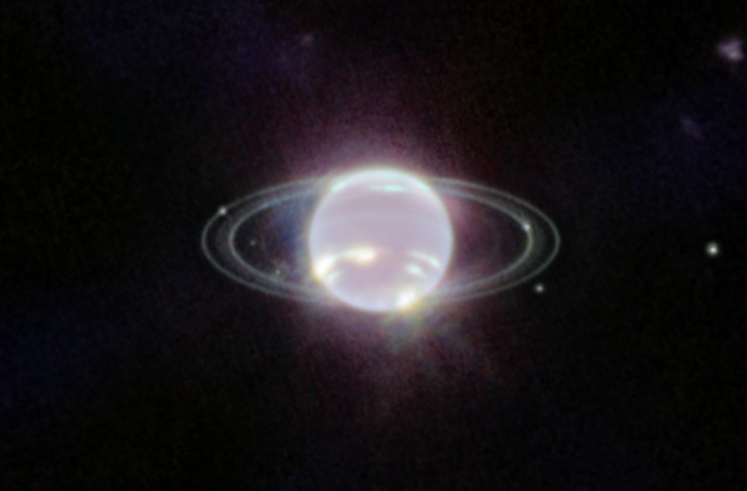 FOTO del telescopio James Webb evidenció los anillos y 14 lunas de Neptuno