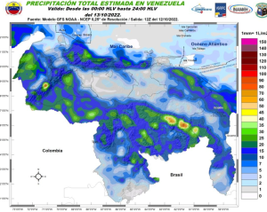 Inameh pronosticó lluvias, chubascos y descargas eléctricas en varios estados de Venezuela #13Oct
