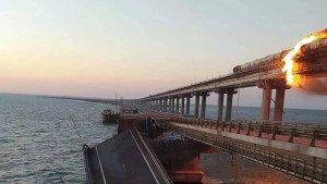 Rusia estima el daño en el puente de Crimea en hasta ocho millones de dólares
