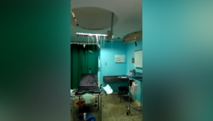Sala de parto de la Maternidad Concepción Palacios sumergida en agua tras fuertes lluvias (VIDEO)