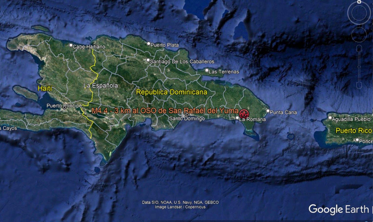Terremoto de 5,0 sacude a República Dominicana