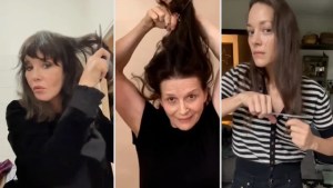 Famosas actrices y cantantes francesas se cortaron mechones de cabello en solidaridad con las mujeres iraníes (VIDEO)