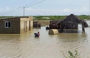 Más de 20 comunidades en la Guajira venezolana están inundadas