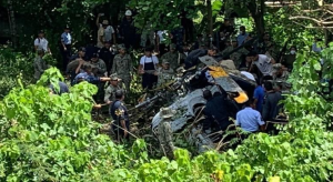 VIDEO: Se desplomó un helicóptero militar en México