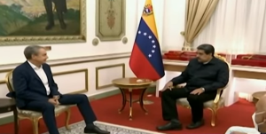 EN FOTOS: Maduro y Zapatero con una amena conversación en Miraflores