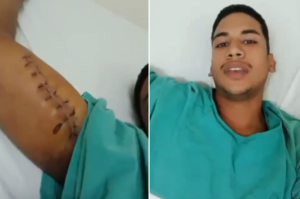 Policía mexicana hirió de bala a un venezolano y lo tiene secuestrado en el hospital (video)