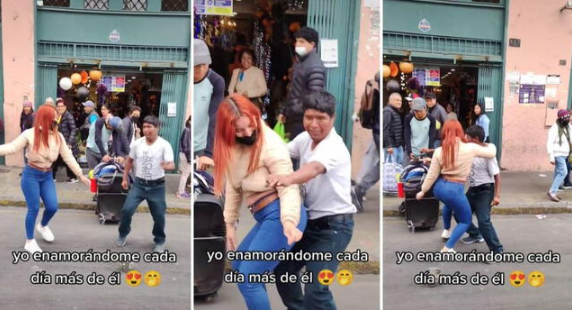 Viral: Venezolana puso nervioso a peruano con sus pasos prohibidos en pleno centro de Lima (VIDEO)
