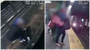 El angustiante momento en que rescatan a un hombre que cayó a las vías del metro de Nueva York (VIDEO)