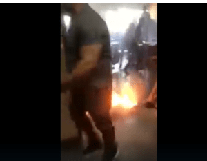 VIDEO: niño incendió su salón de clases en Brasil con un galón de gasolina