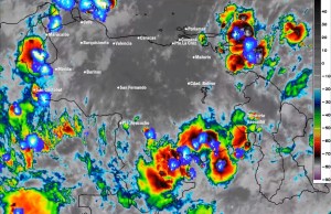 Inameh pronostica lluvias y descargas eléctricas en algunos estados de Venezuela este #8Nov