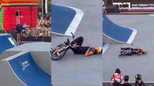 Susto en Abu Dhabi: Daniel Dhers sufrió terrible caída en la final del Campeonato Mundial de BMX (VIDEO)