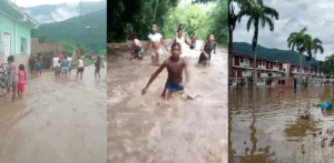 Alerta en Cata: Lluvias ocasionaron el desbordamiento del río (Video)