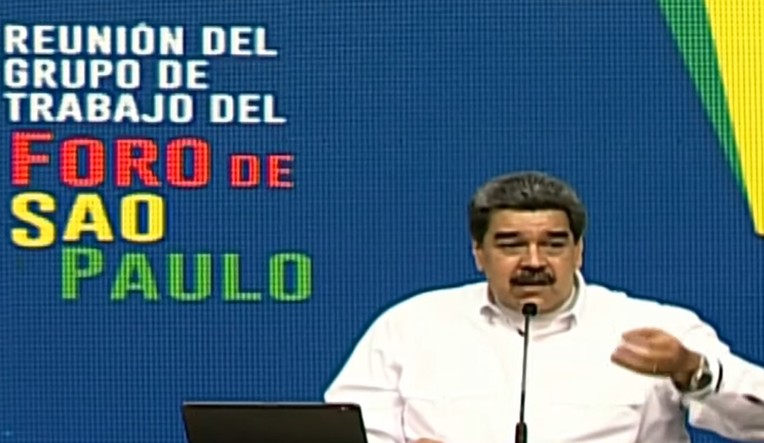 Maduro se puso de rodillas ante Lula durante visita de enviados del Foro de São Paulo (Video)