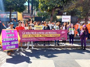 EN IMÁGENES: mujeres marcharon en Caracas este #25Nov para exigir el fin de la violencia machista