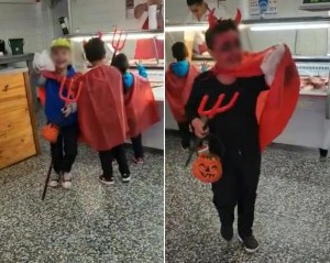 VIRAL: Tres niños pidieron dulces por Halloween, pero el carnicero no tenía y les regaló chorizos (VIDEO)