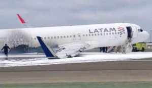 En VIDEO: así quedó el avión que impactó contra un camión en aeropuerto de Lima