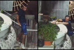VIDEO: Se metió a robar a una casa, pero la familia seguía despierta
