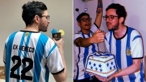 Es venezolano, le dieron la nacionalidad argentina e hizo una fiesta para celebrarlo (VIDEO)