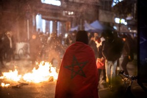 Intervención policial en Bruselas en disturbios por la derrota de Marruecos