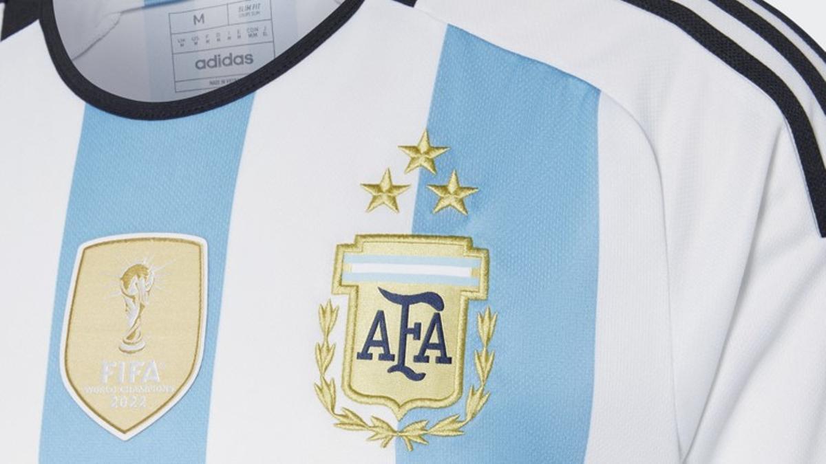 Saldrá a la venta camiseta de la selección argentina con tres estrellas: cuánto cuesta y cómo comprarla