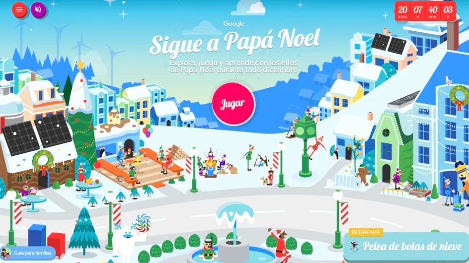 Santa Tracker de Google: así se puede seguir el viaje de Papa Noel en tiempo real