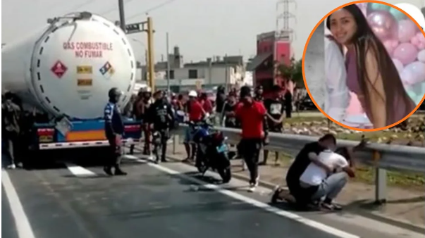 Conmoción en Perú: venezolana embarazada murió arrollada por cisterna tras caer de una moto