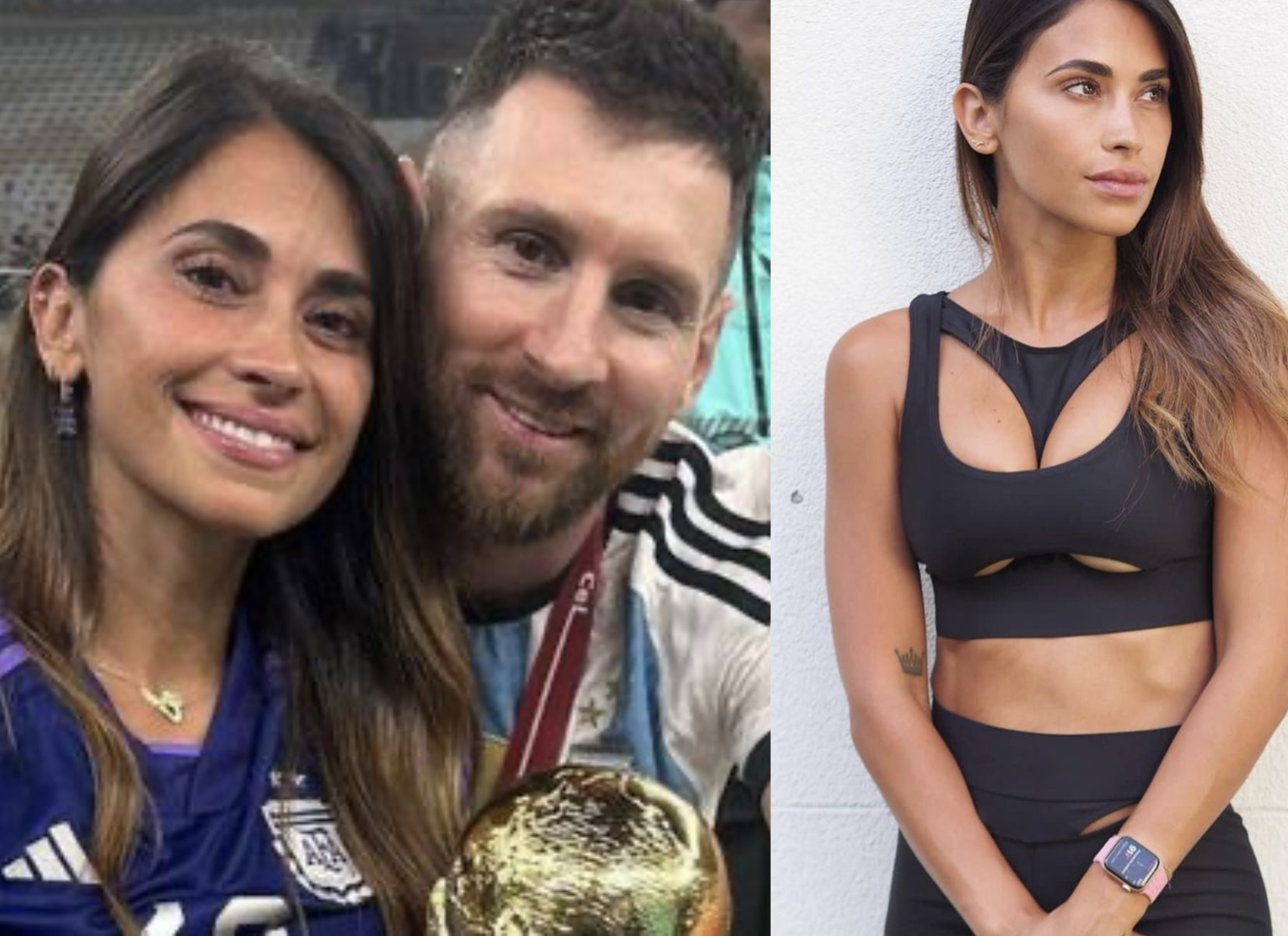 Esposa de Messi se roba las miradas con sensual baile y ajustado vestido