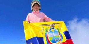 La ecuatoriana Dayra Iza, montañista récord de diez años murió mientras escalaba un volcán