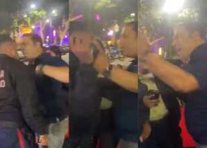 Presunto comandante de la GNB chocó ebrio, se fue a la fuga… ¡y armó tremendo show en Altamira! (VIDEO)