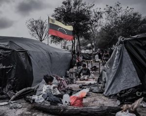 Las crudas imágenes de centenares de venezolanos en la frontera de EEUU