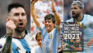 Messi, Maradona y el Kun, ídolos récord: los logros que los incluyeron en el libro Guinness 2023