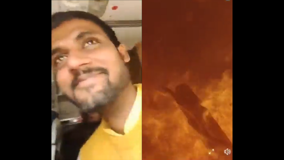Dramático VIDEO: momento en que un pasajero de Yeti Airlines graba la caída e incendio del avión en Nepal