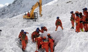 Cifra de muertos tras una letal avalancha en el Tíbet se elevó a 28