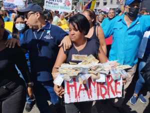 Gremios de salud y educación le plantan cara al chavismo en las calles de Caracas